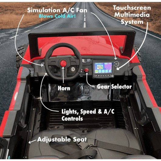TrailBlazer 24V — 2-Seater All-Wheel Drive Electric Ride-On Buggy