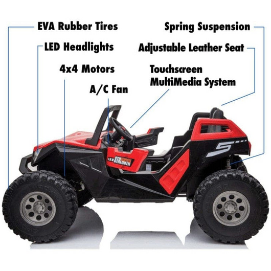 TrailBlazer 24V — 2-Seater All-Wheel Drive Electric Ride-On Buggy