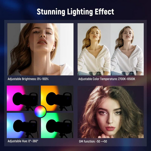 LumaBeam 60W — Portable RGB LED Video Light For Creators