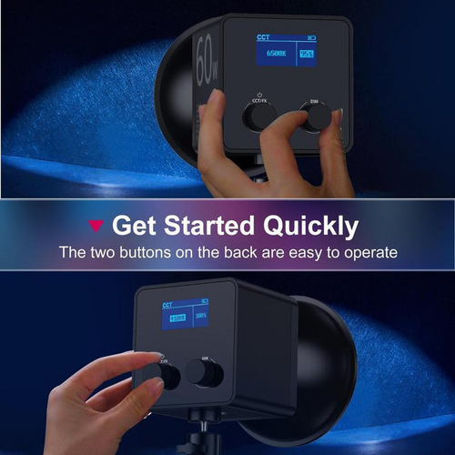 LumaBeam 60W — Portable RGB LED Video Light For Creators